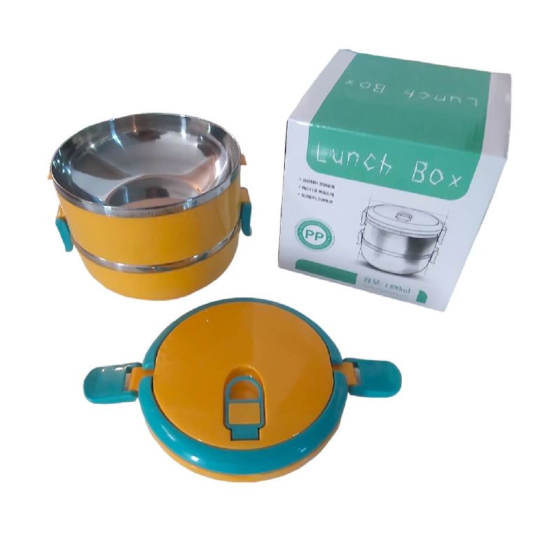 Conteneur Alimentaire Lunch Box 2 Niveaux 1400 Ml