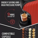 FLORENCE Machine Café À Capsules Nespresso 1400W 1L