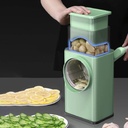 Coupe-Légumes Multifonctions En Plastique Vert 6 Lames
