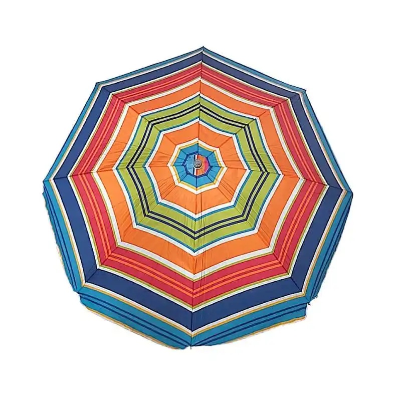 Parasol de plage en tissue anti UV -  2 Mètres- Multicolore