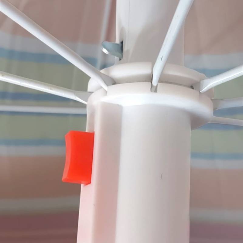 Parasol de plage en tissue anti UV -  2 Mètres- Multicolore