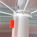 Parasol de plage en tissue anti UV -  2 Mètres- Multicolore