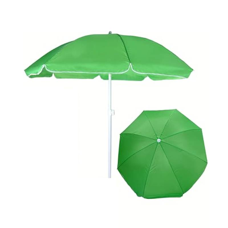 Parasol de Plage en Tissu Anti UV - 180 cm- Couleur unique