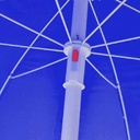 Parasol De Plage - 2,4 Mètres - Couleur Unique