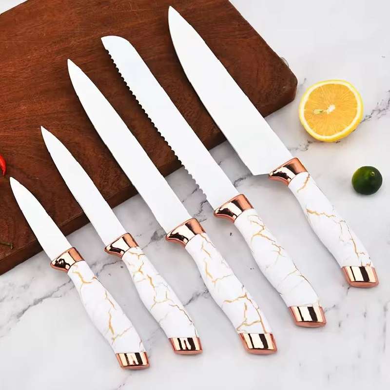 Ensemble De Couteaux De Cuisine Avec Support BOBSSEN 7 Pièces