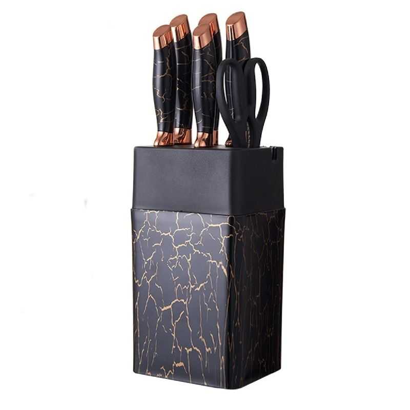 Ensemble De Couteaux De Cuisine Avec Support BOBSSEN 7 Pièces
