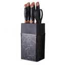 Ensemble De Couteaux De Cuisine Avec Support BOBSSEN 7 Pièces