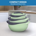 Set 4 Pièces Thermos Alimentaire Isotherme Vert d'Eau-PARISA Pinnacle