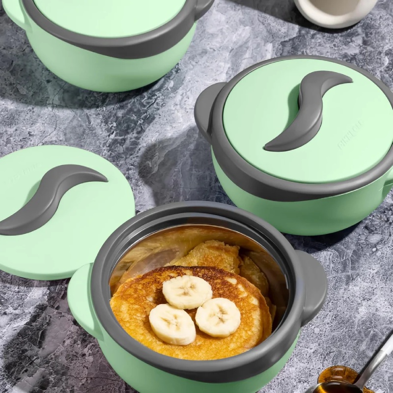 Set 4 Pièces Thermos Alimentaire Isotherme Vert d'Eau-PARISA Pinnacle