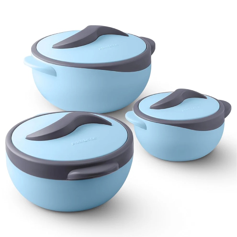 Set 4 Pièces Thermos Alimentaire Isotherme Bleu-PARISA Pinnacle