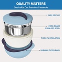Set 4 Pièces Thermos Alimentaire Isotherme Bleu-PARISA Pinnacle