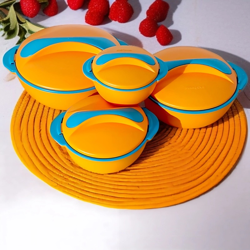 Set 4 Pièces Thermos Alimentaire Isotherme Orange-PICASSO Pinnacle