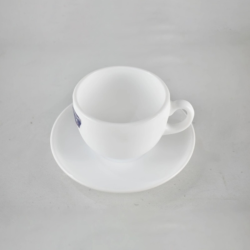 Luminarc Coffret De 6 Verres à Café Tasse et Sous Tasses Essence Blanc 9 CL