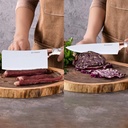 Ensemble de 8 Ustensiles de Cuisine KUNSION en Acier Inoxydable avec Un Support Rotatif - Blanc & Or Rose