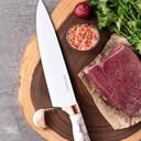 Ensemble de 8 Ustensiles de Cuisine KUNSION en Acier Inoxydable avec Un Support Rotatif - Blanc & Or Rose