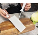 Ensemble de 8 Ustensiles de Cuisine KUNSION en Acier Inoxydable avec Un Support Rotatif - Blanc & Or Rose