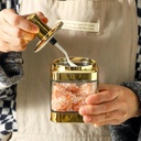 Ensemble de 4 bocaux alimentaires Doré en verre avec une cuillère