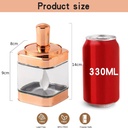 Ensemble de 4 bocaux alimentaires Or Rose en verre avec une cuillère