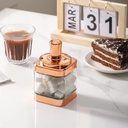 Ensemble de 4 bocaux alimentaires Or Rose en verre avec une cuillère