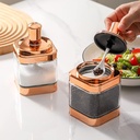 Ensemble de 3 bocaux alimentaires en verre avec une cuillère