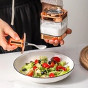 Ensemble de 3 bocaux alimentaires en verre avec une cuillère