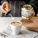 Ensemble de 3 bocaux alimentaires en verre avec une cuillère