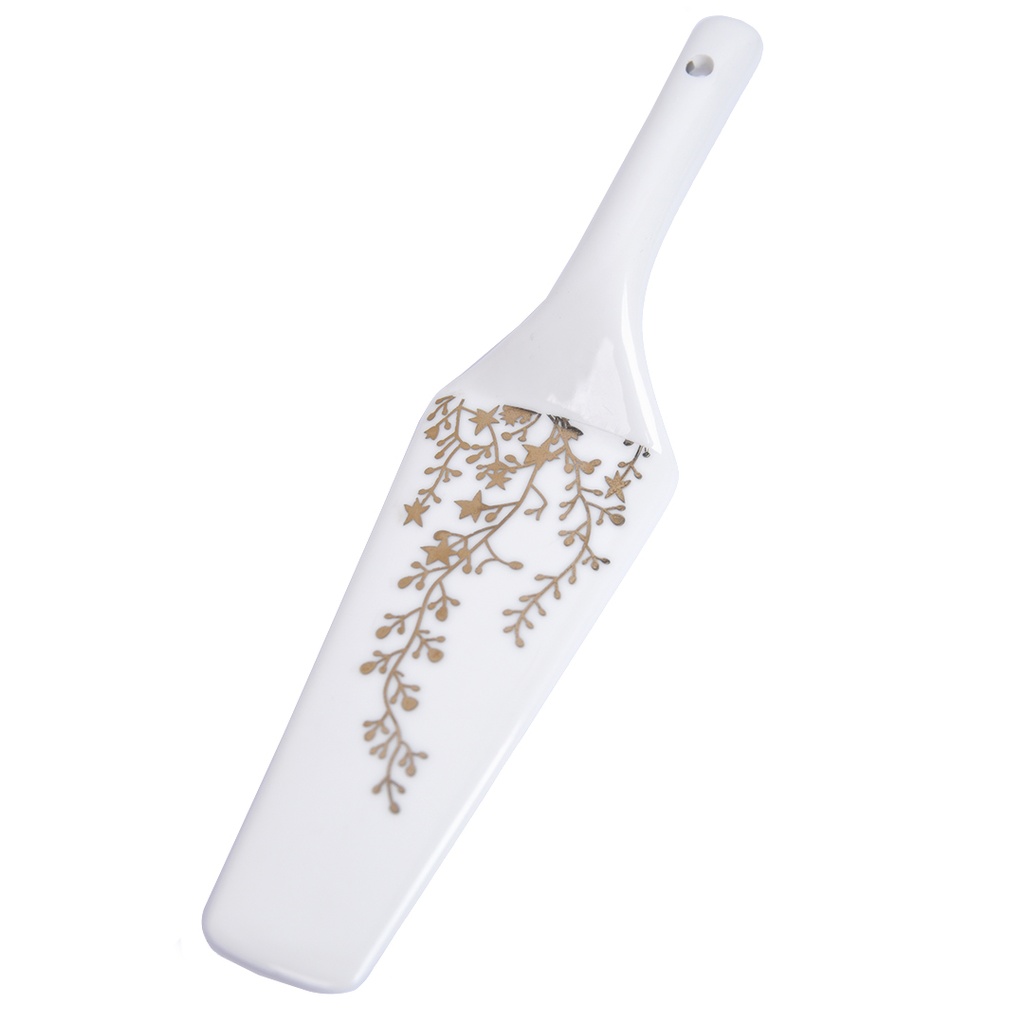 Service Gâteaux En Porcelaine Golden House 9 Pièces