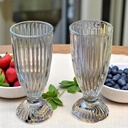 Coffret de 6 Coupe AZUR Glass 380ml -SEASHELL MILK SHAKE