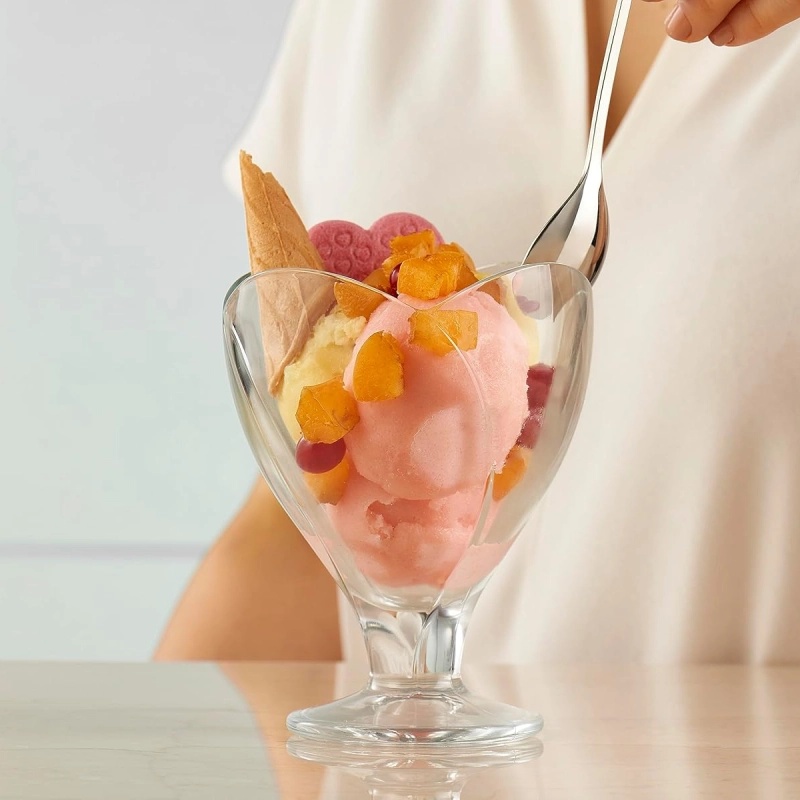 AZUR GLASS Coffret De 6 Coupes Glace SANRMEO 25 cl