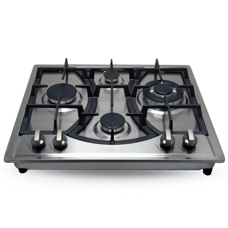 Plaque de Cuisson à Gaz 4 Feux Inox Métal Fonte FLORENCE FH-401SC