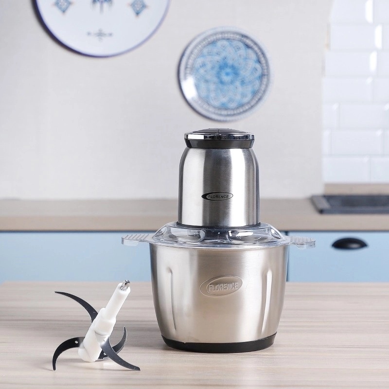 Hachoir électrique Florence En Bol Inox 3L-1000W-Noir