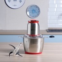 Hachoir électrique Florence Bol Inox 3L-1000W-Rouge