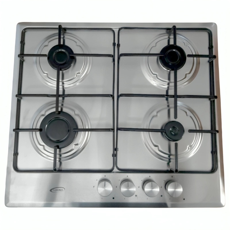 Plaque De Cuisson Florence 4 Feux À Gaz 52 x 59 cm -Inox