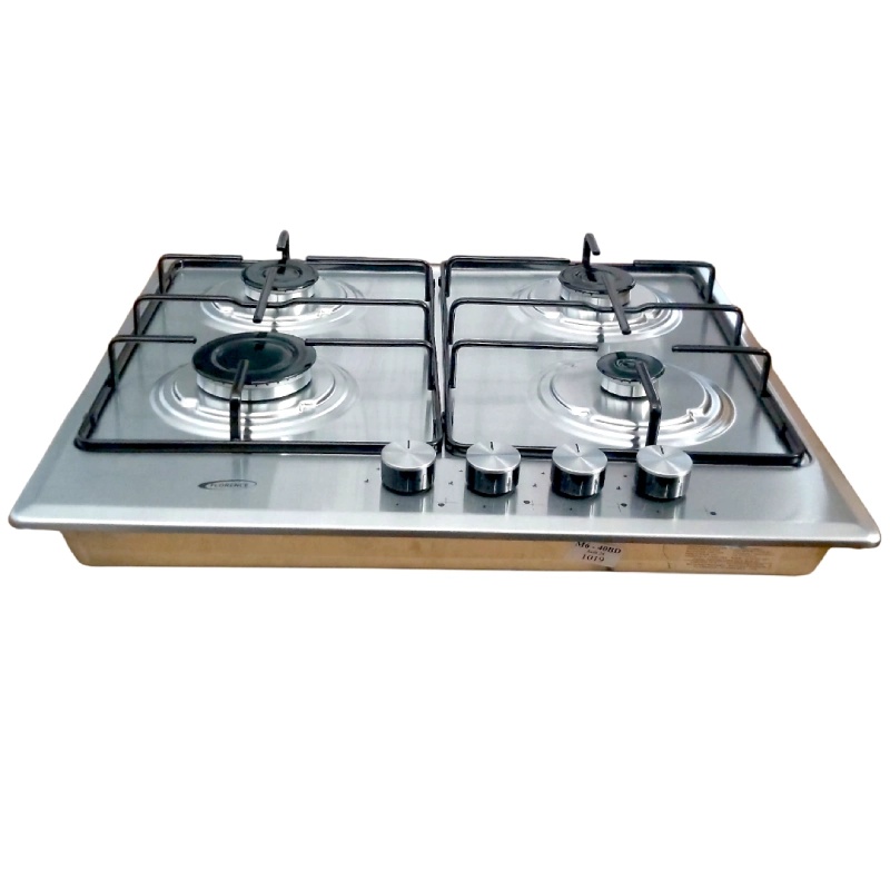 Plaque De Cuisson Florence 4 Feux À Gaz 52 x 59 cm -Inox