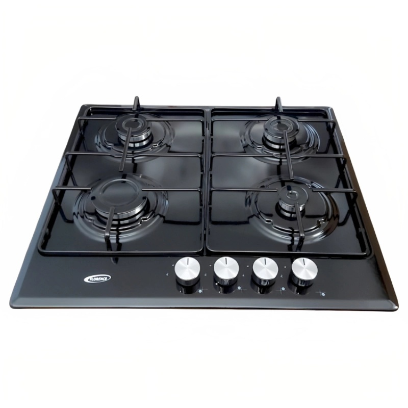 Plaque De Cuisson Florence 4 Feux À Gaz 52 x 59 cm -Noir