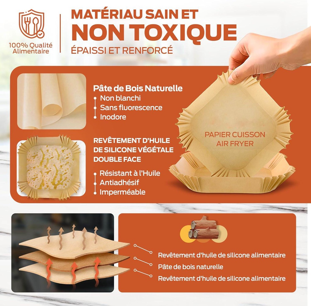 Papier cuisine air Freyr carrée 230 x 45 mm