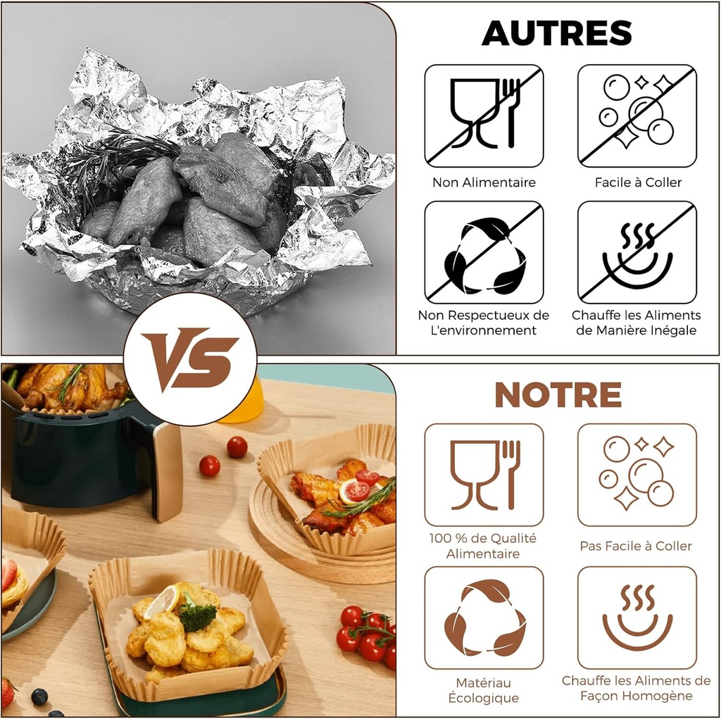 Papier cuisine air Freyr carrée 160 x 45 mm