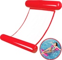 SAINTEVE Hamac de Piscine Gonflable Flottant Pliable -110 x 80 x 18 cm- 1 place