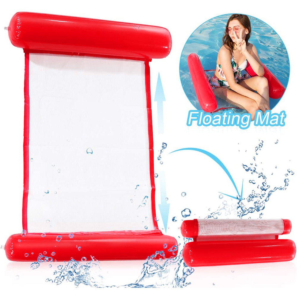 SAINTEVE Hamac de Piscine Gonflable Flottant Pliable -110 x 80 x 18 cm- 1 place