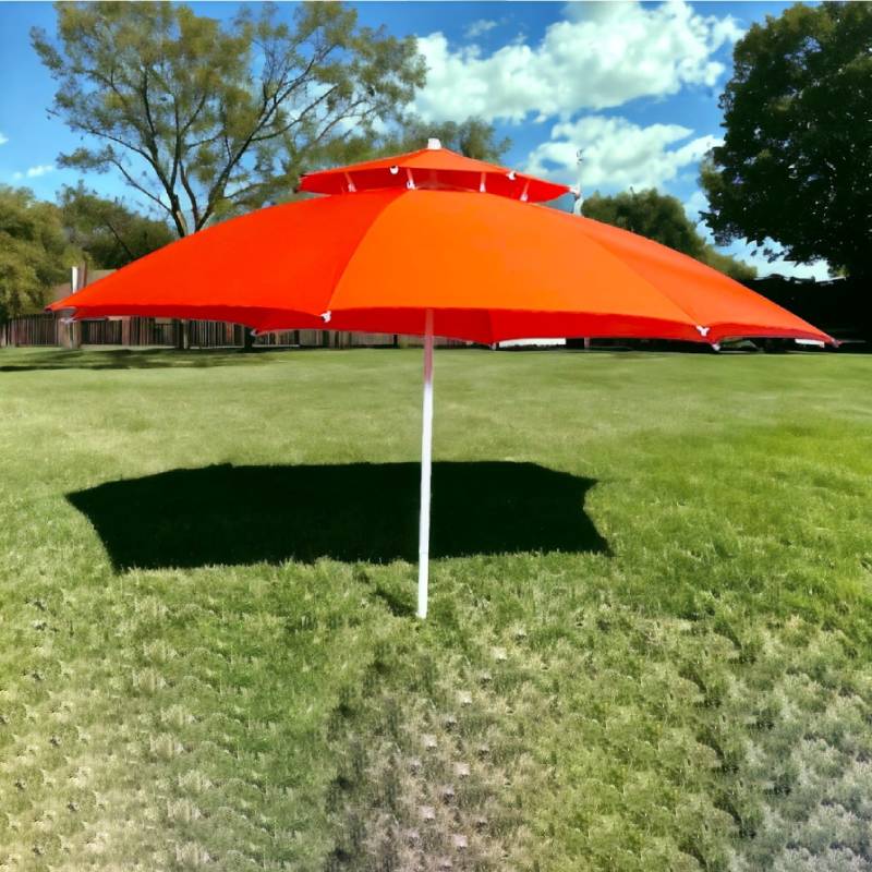 Parasol De Plage Double Chapiteaux- 2,5 Mètres - En tissue anti UV