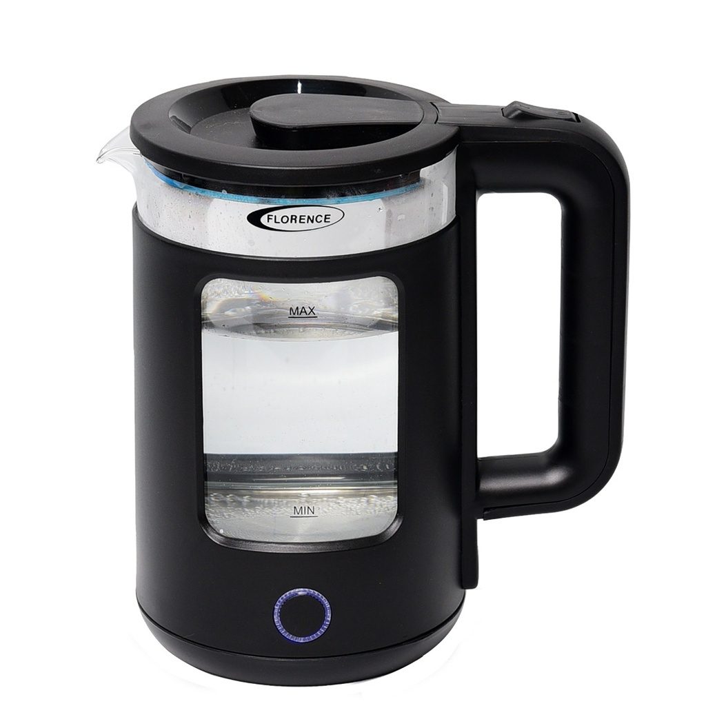 Bouilloire Électrique En Verre Florence 2L 2000W - Noir