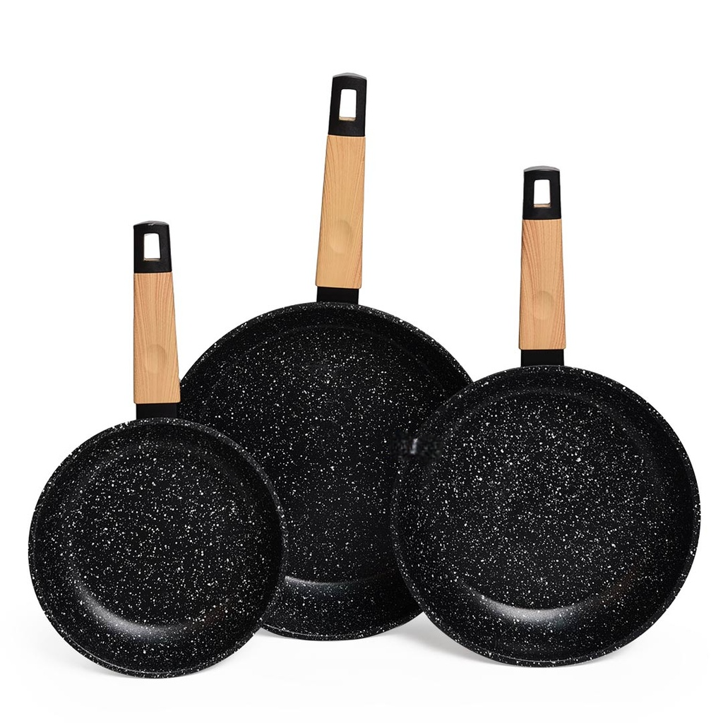 [HK437-GO-Noir] Set De 3 Poêles Granite Sizar Noir 20 , 24 et 28Cm.png