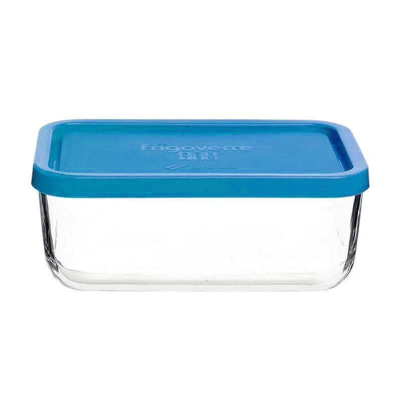 Lot de 3 Boites de Conservation Rectangulaires en Verre Bormioli Rocco – Série Frigoverre
