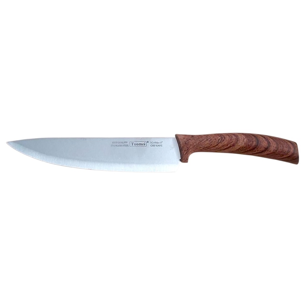 TUOMEI Série 3 Couteaux et Ciseaux R-12 (Marron )