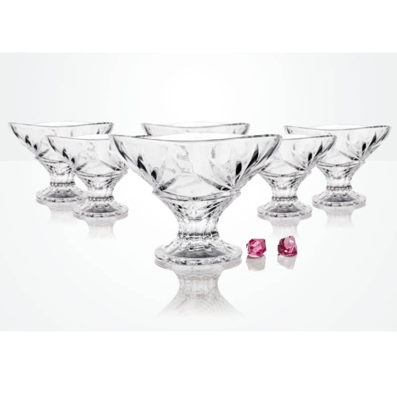 Set de 7 Coupes à Dessert en Verre