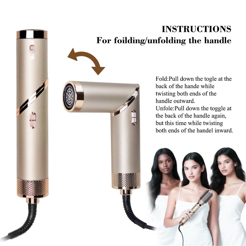 Coffret Brosse soufflante 5 en1 Florence HK455 - 1000 W