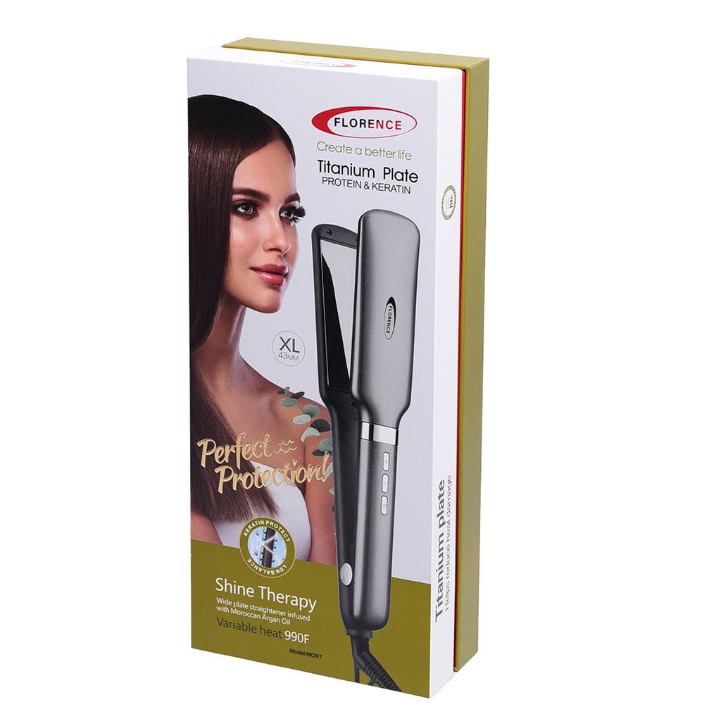 Plaque Cheveux FLORENCE HK397 - 900°F - 50W- Noir