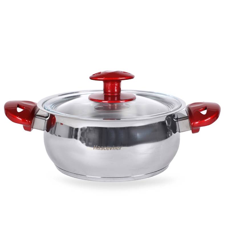 Ensemble De Batterie De Cuisine Inox 22 Pièces Haschever 18/10