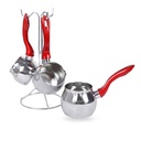 Ensemble De Batterie De Cuisine Inox 22 Pièces Haschever 18/10