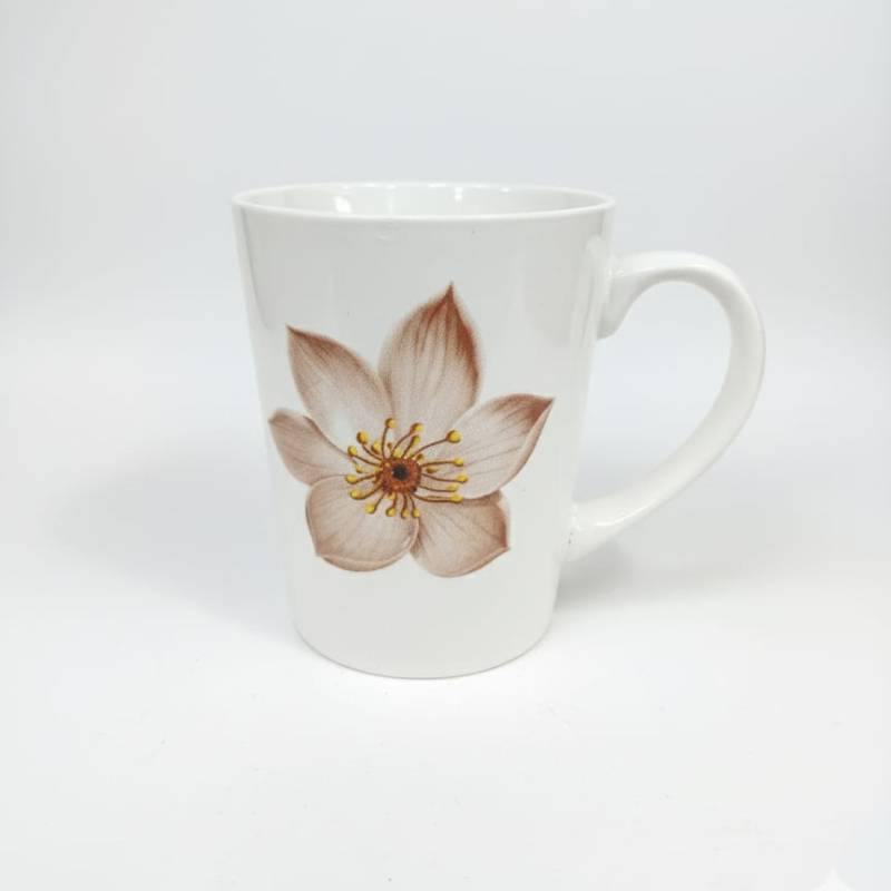 Service à Table 12 Pièces en Porcelaine - Floral Beige